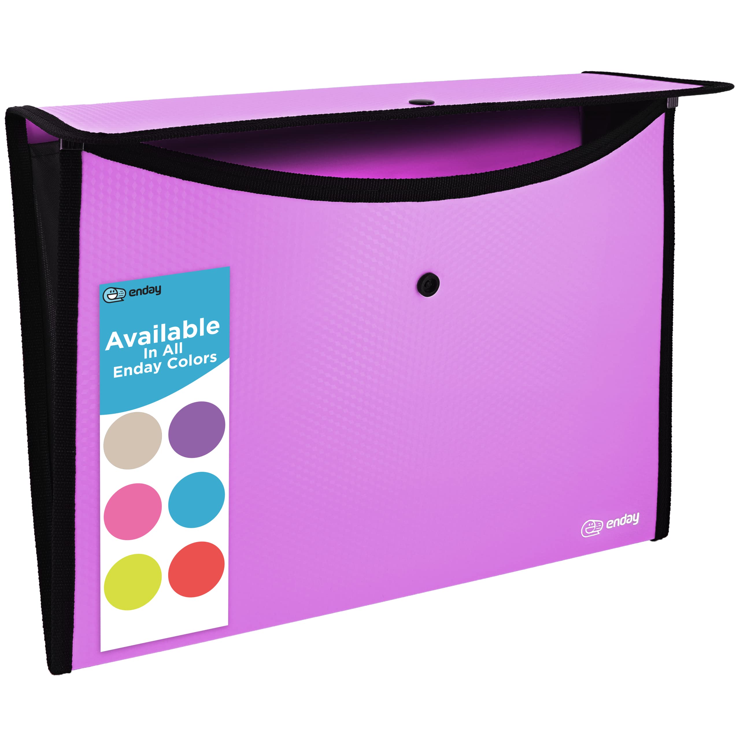 Amazon.com : Enday Square Flap Plastic File Holder, Purple, A4